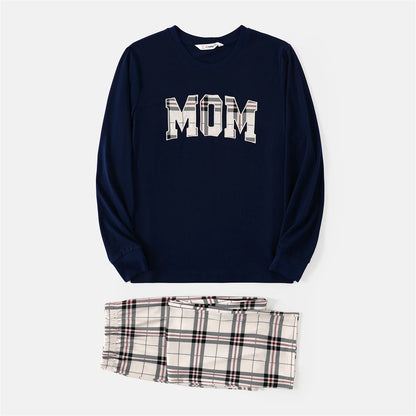 Pajamas Family Matching School Grid Letter