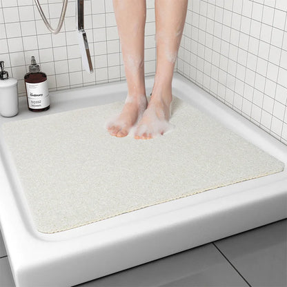 Non-Slip Shower Mat with Quick Drying PVC Loofah