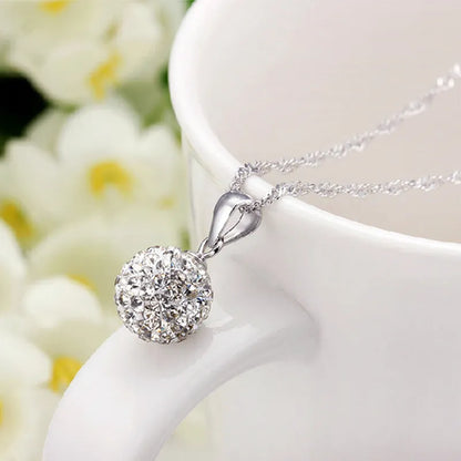 925 Sterling Silver Irregular Heart Moon Necklace