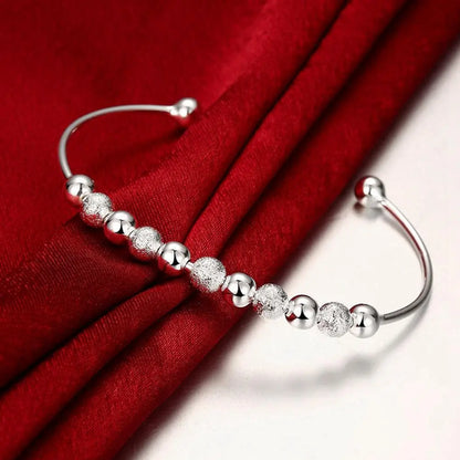 925 Sterling Silver Cute Feminine Bead Bracelet