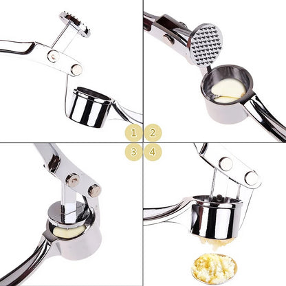 Garlic Press Crusher Mincer Kitchen Stainless Steel Smasher