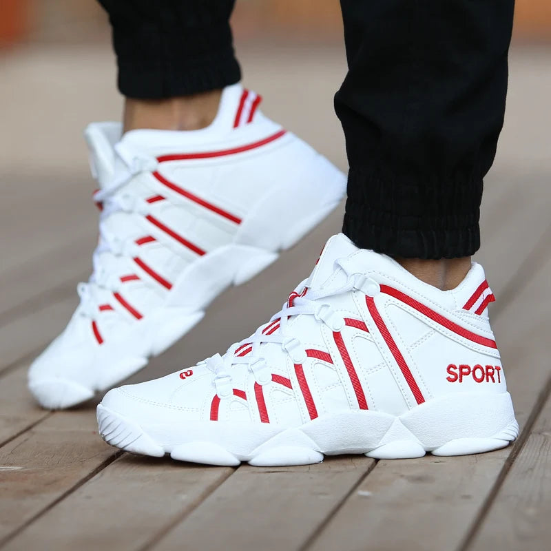 Men's Striped Leisure Sports Sneakers