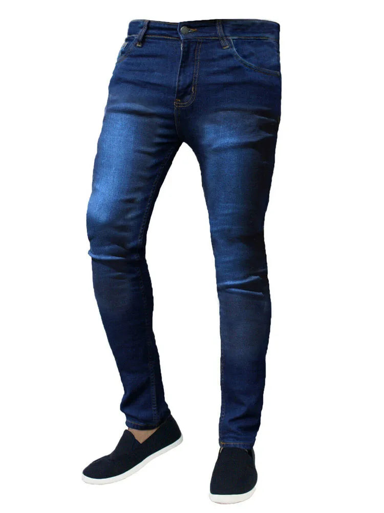 Retro Stretch Man Pants Casual Slim Fit Trousers