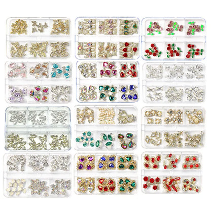 2800pcs Luxury Shiny Diamond Nail Art Rhinestones Crystal Decorations