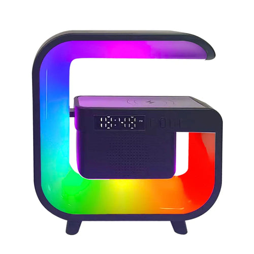 Multifunction Wireless Charger Stand Bluetooth 5.0 Speaker FM TF RGB