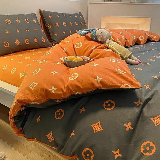 Student Minimalist Four Piece Dormitory Bedding Set