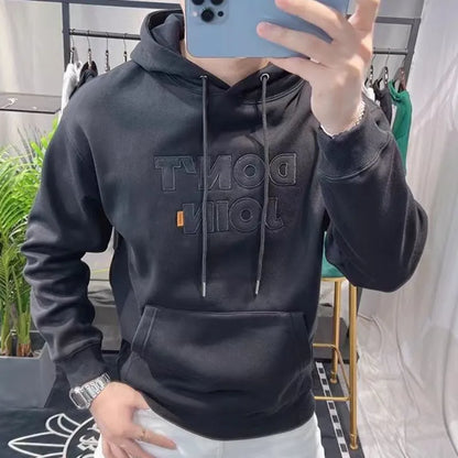 Men Hoodies Slim Fit Male Hood Fleeced