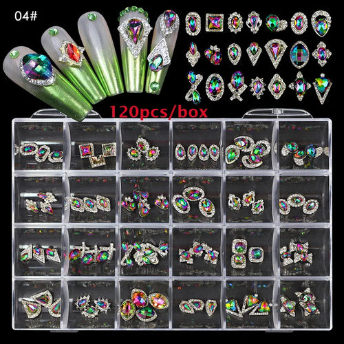 2800pcs Luxury Shiny Diamond Nail Art Rhinestones Crystal Decorations