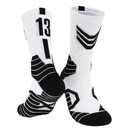 Men's Basketball Number Sports Socks