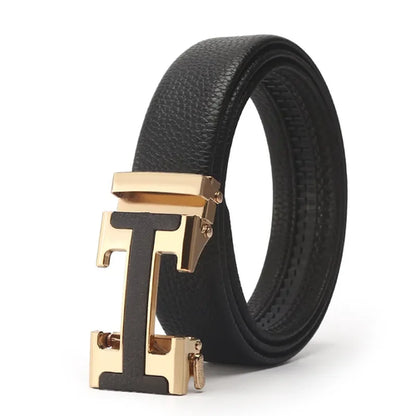 2023 Men Automatically Buckle Alligator Belt