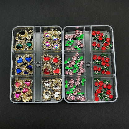 2800pcs Luxury Shiny Diamond Nail Art Rhinestones Crystal Decorations