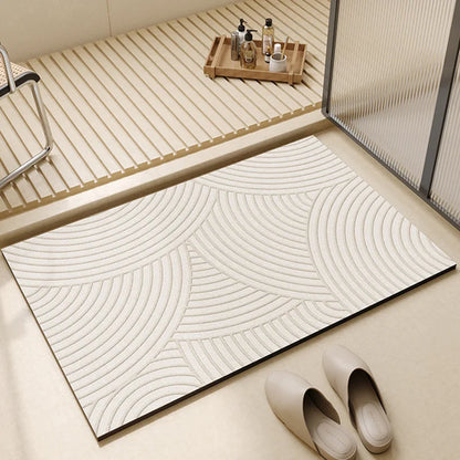 Modern Simplicity Diatom Mud Bathroom Floor Mat