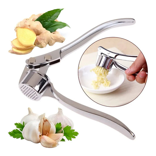 Garlic Press Crusher Mincer Kitchen Stainless Steel Smasher