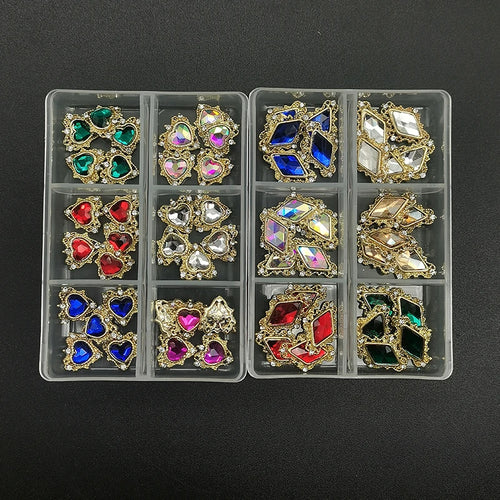 2800pcs Luxury Shiny Diamond Nail Art Rhinestones Crystal Decorations