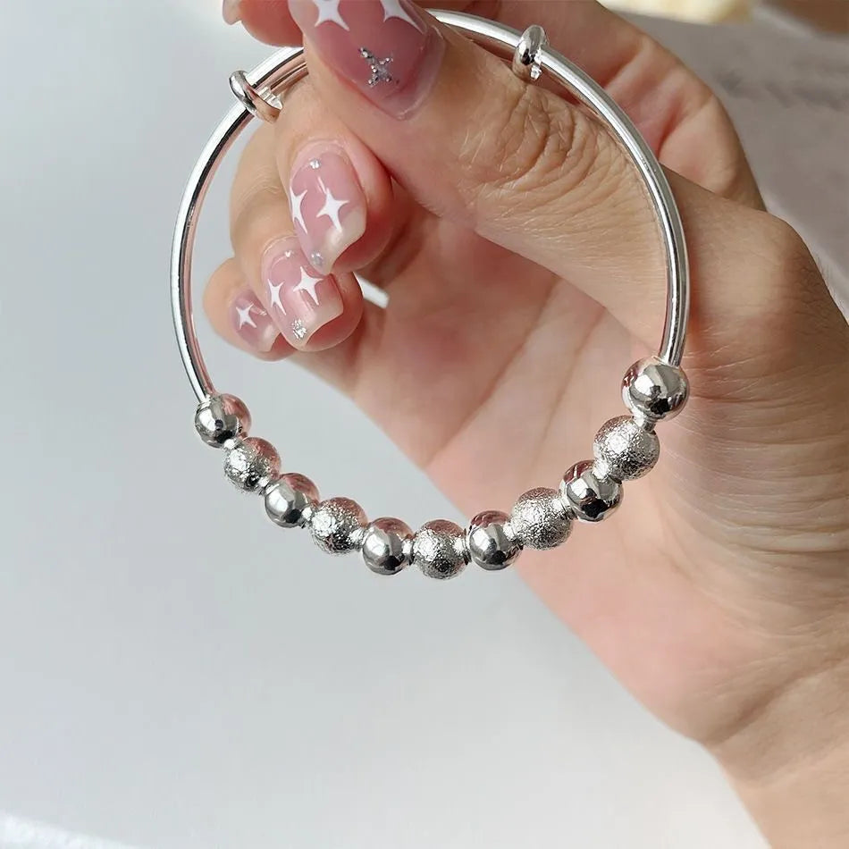 925 Sterling Silver Cute Feminine Bead Bracelet