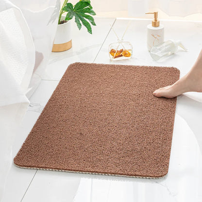 Non-Slip Shower Mat with Quick Drying PVC Loofah