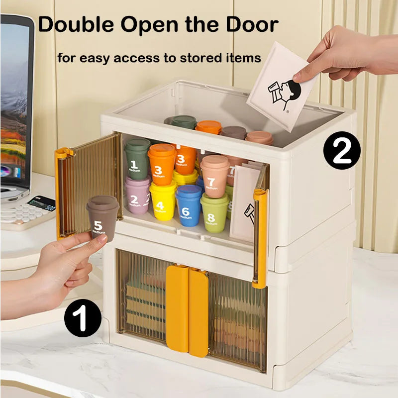 Mini Foldable Box Cloth Toy Snack Book Storage Bin