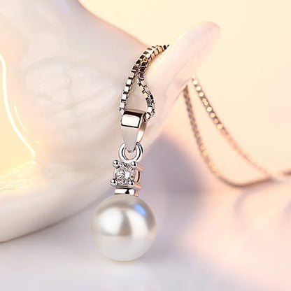 925 Sterling Silver Irregular Heart Moon Necklace