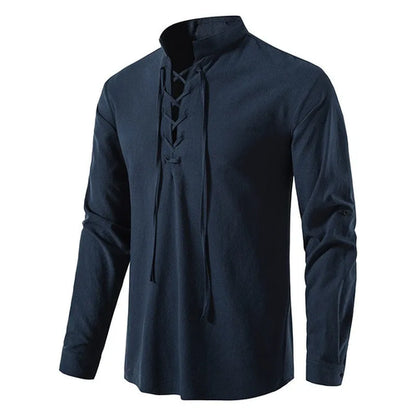 Men's Casual Cotton Linen Shirt