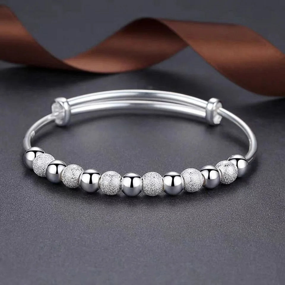 925 Sterling Silver Cute Feminine Bead Bracelet