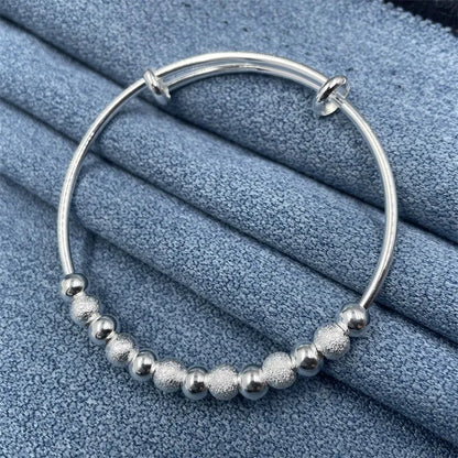 925 Sterling Silver Cute Feminine Bead Bracelet