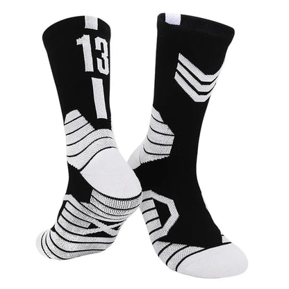 Men's Basketball Number Sports Socks