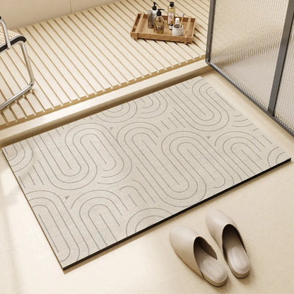 Modern Simplicity Diatom Mud Bathroom Floor Mat