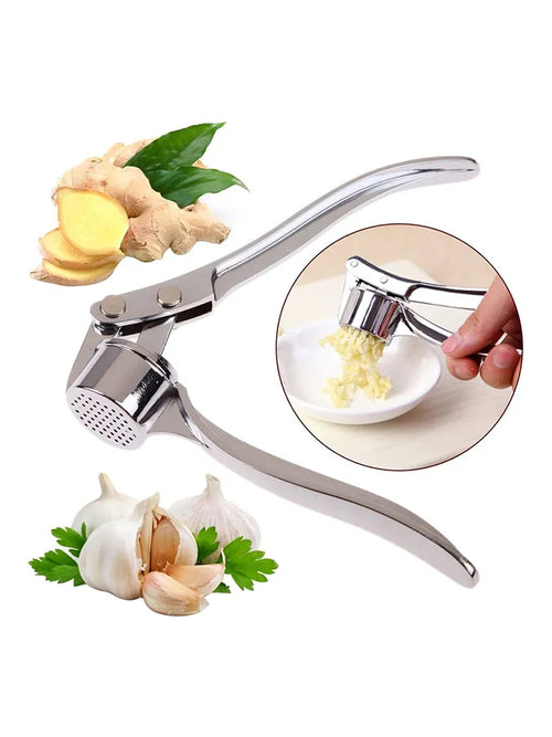 Garlic Press Crusher Mincer Kitchen Stainless Steel Smasher