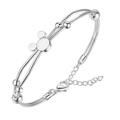 925 Sterling Silver Cute Feminine Bead Bracelet