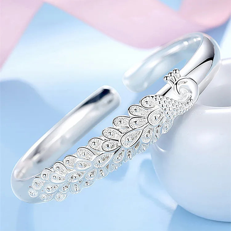 925 sterling silver elegant Peacock bracelet