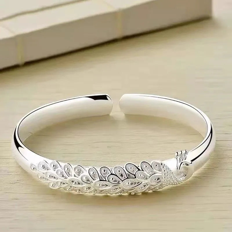 925 sterling silver elegant Peacock bracelet