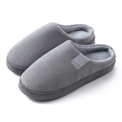 Couple Corduroy Slippers Home Shoes