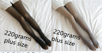 Cozy Plus Size Fleece-Lined Leggings for Winter Warmth. Order Now!