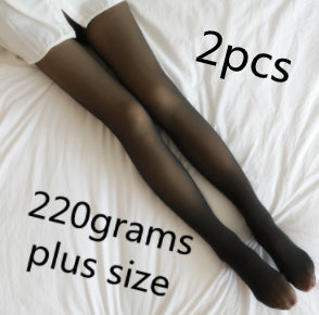 Cozy Plus Size Fleece-Lined Leggings for Winter Warmth. Order Now!