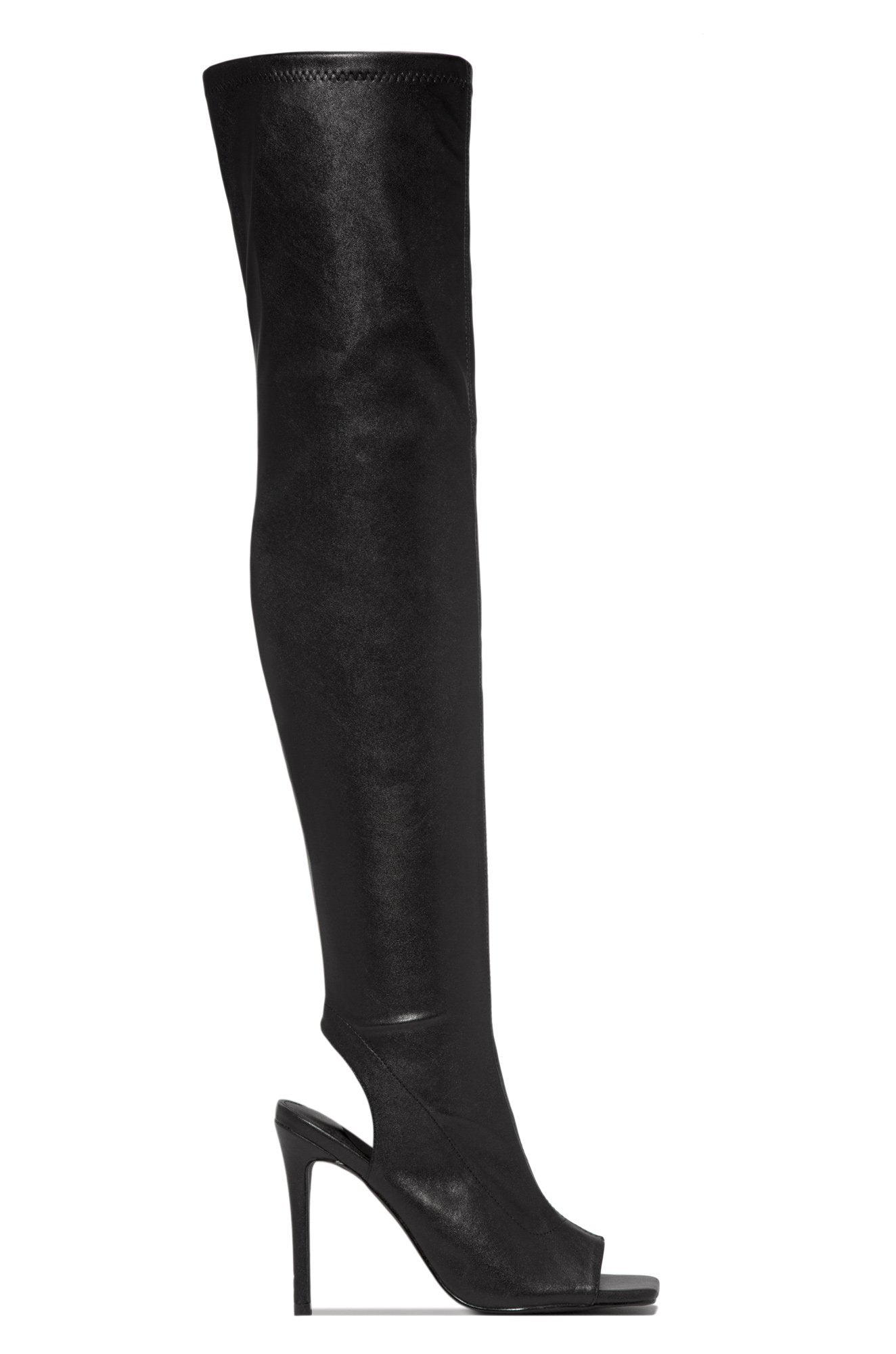 Fish Mouth Women's Boots Stiletto Heels Thin