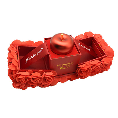 Lovers Rose Eternal Flower Jewelry Box Set