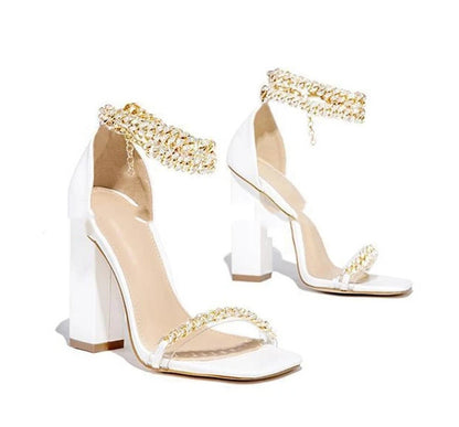 Ladies Casual Sexy Chains Shoes