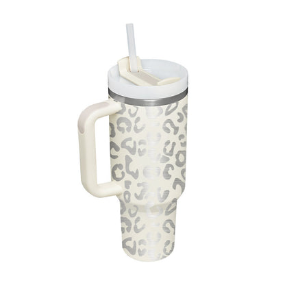 Joyful Sips Anywhere: 40oz Holiday Stainless Steel Mug