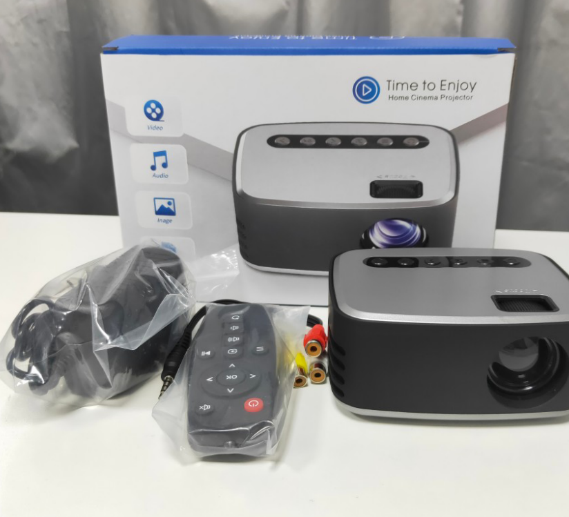 Black Mini Projector Led Home Theater Video