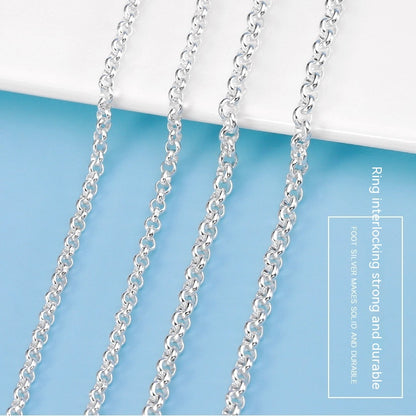 Men And Women Sterling Silver Necklace
