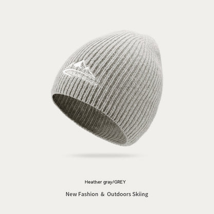 Outdoor Travel Skiing Thickened Wool Beanie Hat