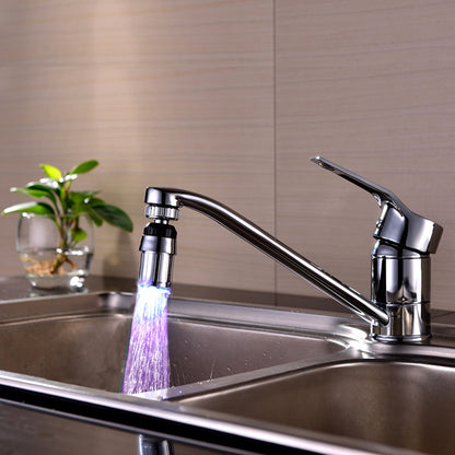 360-degree Rotating Light-emitting Three-color 7-color Light LED Water Faucet