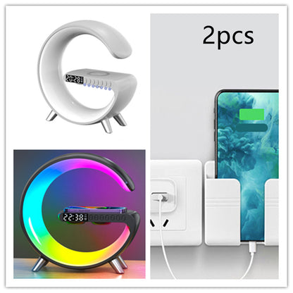 Intelligent G Shaped LED Lamp Bluetooth Wireless Charger Atmosphere Lamp