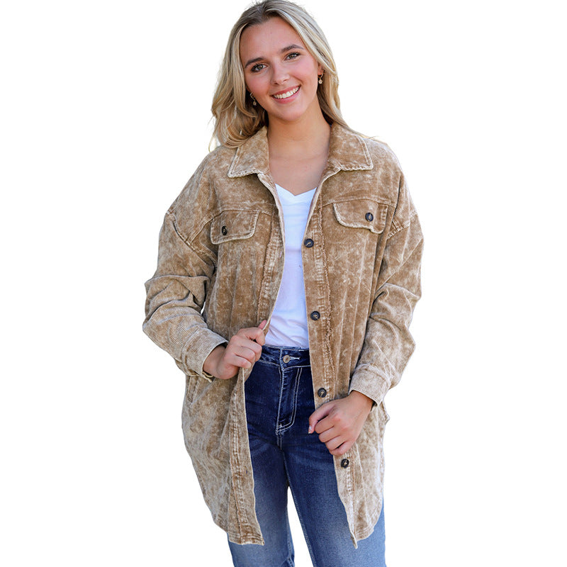 Long Thigh-length Loose Casual Jacket