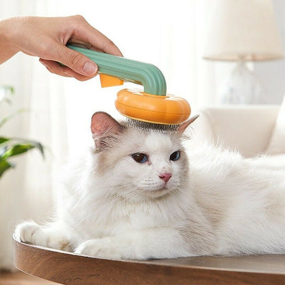 Purrfection Unleashed: Self-Cleaning Pet Slicker Brush - Tame Tangles, Banish Mats, and Elevate Pet Grooming!"