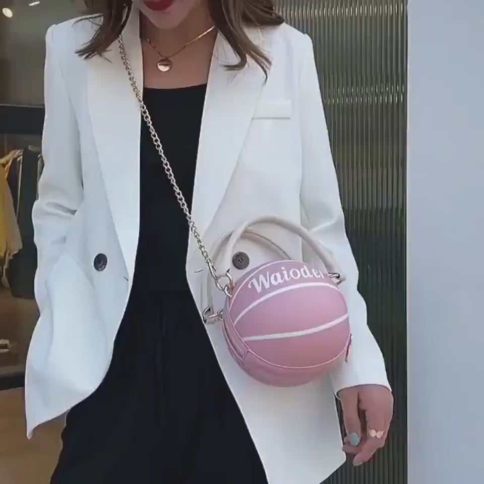 Basketball Shape Handbags and Purses